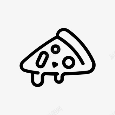 披萨菜快餐图标图标