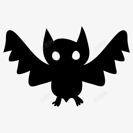 可爱的蝙蝠动物涂鸦图标svg_新图网 https://ixintu.com 万圣节 万圣节涂鸦 动物 可爱的蝙蝠 涂鸦