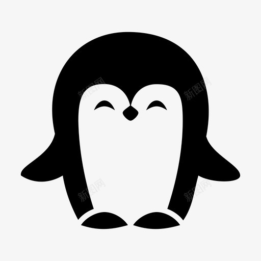 企鹅动物南极企鹅图标svg_新图网 https://ixintu.com 企鹅 动物 南极企鹅 寒冷 皇家企鹅 鸟类