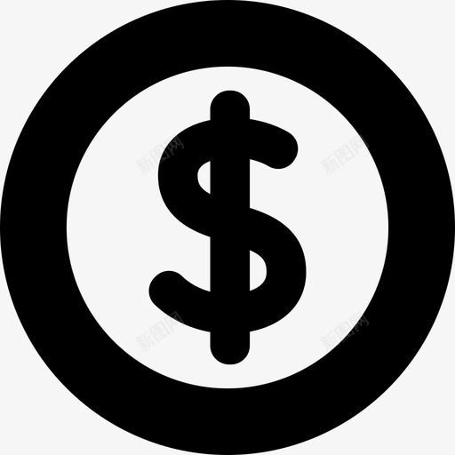 美元硬币商业网络应用图标svg_新图网 https://ixintu.com 商业 网络应用 美元硬币