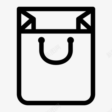 购物袋市场商店图标图标