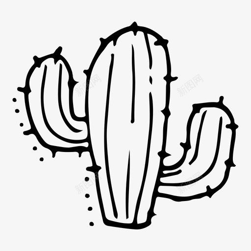 仙人掌沙漠墨西哥图标svg_新图网 https://ixintu.com 仙人掌 可爱的树涂鸦 墨西哥 植物 沙漠