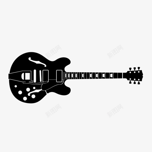 GibsonEs335BigsbyGibsones335BigsbyRock图标svg_新图网 https://ixintu.com GibsonEs335Bigsby Gibsones335Bigsby Guitars Rock