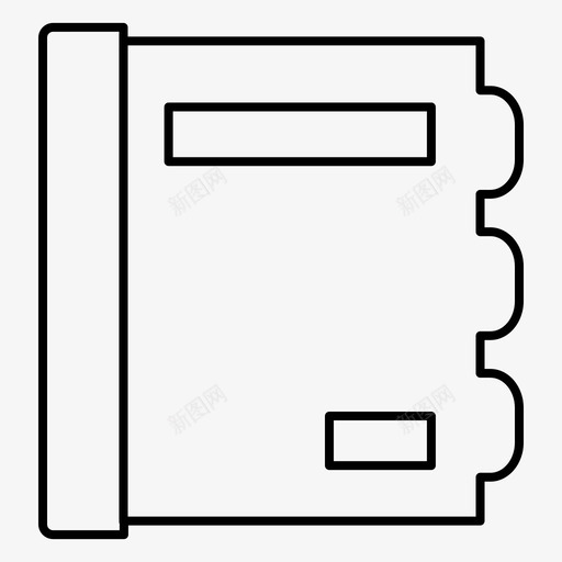 日记笔记本商务图标svg_新图网 https://ixintu.com 商务 日记 笔记本