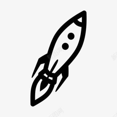 太空火箭导弹火箭发射图标图标