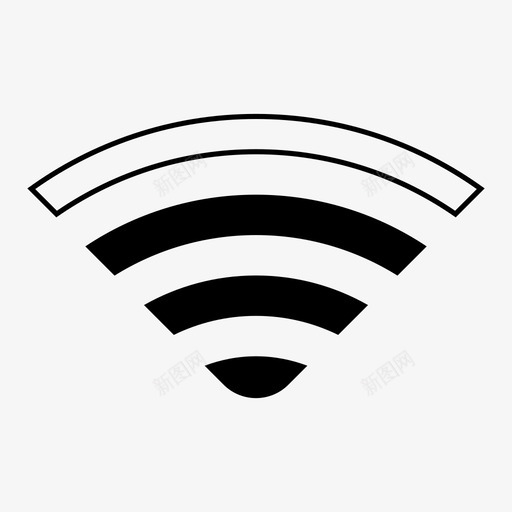 wifi良好信号网络图标svg_新图网 https://ixintu.com wifi 无线 网络 良好信号 计算