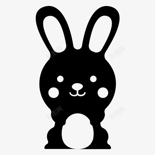 复活节兔子复活节彩蛋兔子图标svg_新图网 https://ixintu.com 兔子 复活节兔子 复活节彩蛋