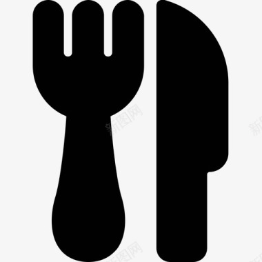 叉和刀吃格洛丽亚婚礼铭文图标图标