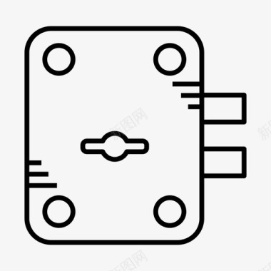 门锁保险箱挂锁图标图标