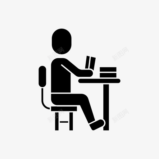 读书教育学习图标svg_新图网 https://ixintu.com 学习 学校 学生 教育 教育学校 读书