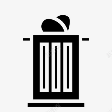 垃圾污物回收站图标图标
