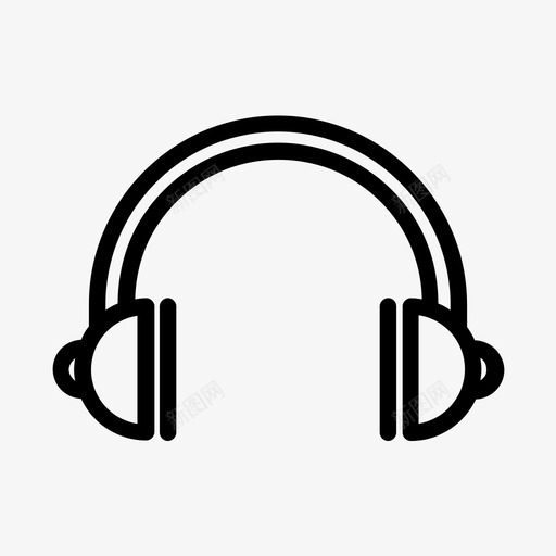 耳机蓝牙耳机收听图标svg_新图网 https://ixintu.com 收听 无线耳机 耳机 蓝牙耳机 通用电线图标包 音乐