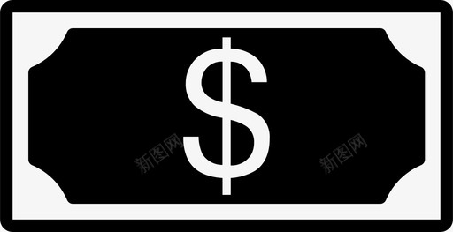 美元钞票货币符号图标图标