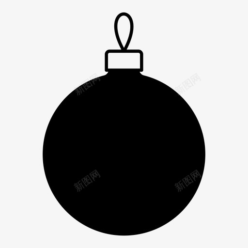 圣诞装饰品空白装饰图标svg_新图网 https://ixintu.com 假日 圣诞装饰品 空白 装饰