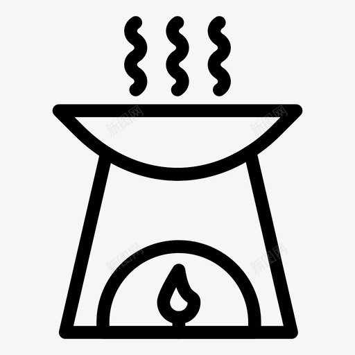 燃烧器商务消防图标svg_新图网 https://ixintu.com spa 厨房炉灶 商务 消防 燃烧器 美容沙龙系列图标
