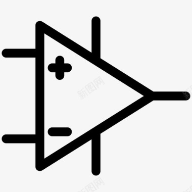 放大器运算放大器电子符号概述图标图标