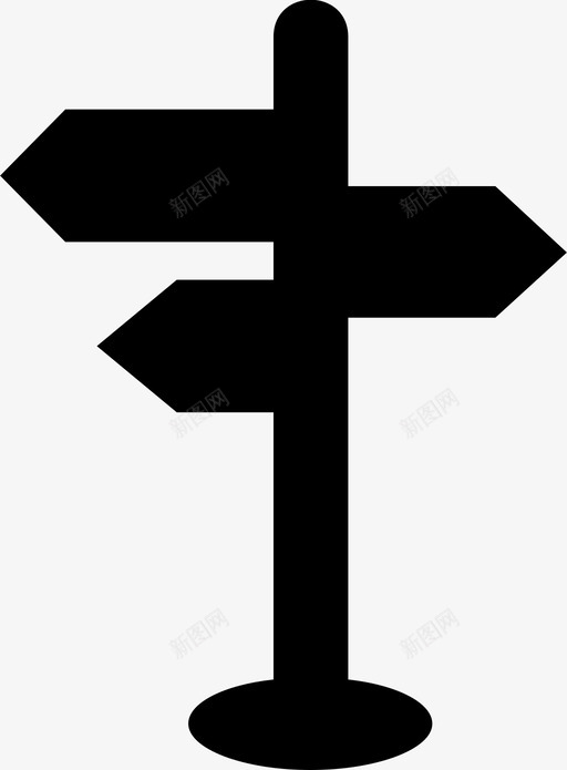 路标箭头方向图标svg_新图网 https://ixintu.com 左 方向 箭头 走 路标