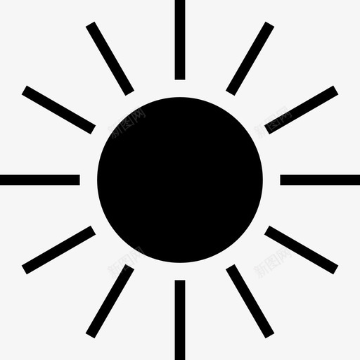 太阳明亮能量图标svg_新图网 https://ixintu.com 光 夏天 太阳 太阳能量 明亮 能量