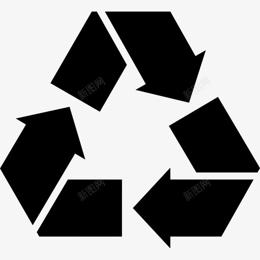 回收标志生态回收回收图标svg_新图网 https://ixintu.com 再利用 再加工 回收 回收标志 环境 生态回收