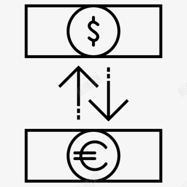 货币兑换转账金融图标图标