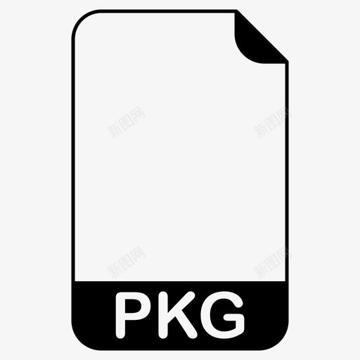 pkg文件文件扩展名文件格式图标svg_新图网 https://ixintu.com pkg文件 symbian包文件 文件扩展名 文件格式 文件类型
