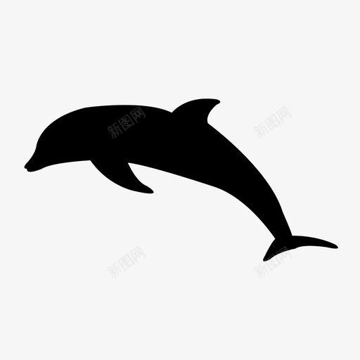 海豚动物美丽图标svg_新图网 https://ixintu.com 动物 夏天 大海 海豚 美丽