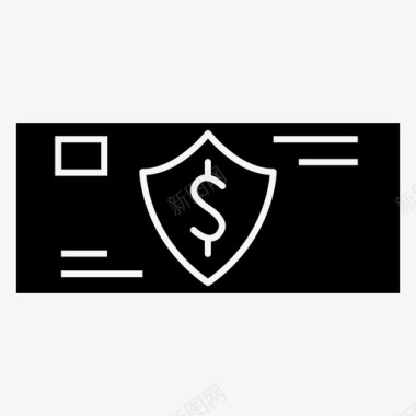 信用卡保护金融图标图标