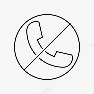 阻止电话拒绝拒绝电话图标图标