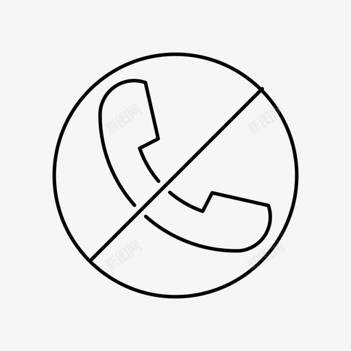 阻止电话拒绝拒绝电话图标svg_新图网 https://ixintu.com 拒绝 拒绝电话 阻止电话