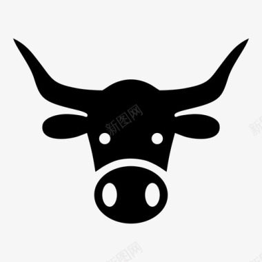 牛头农业牛场图标图标