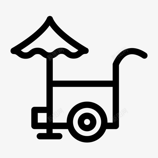 卖冰的卖冰淇淋的节日的图标svg_新图网 https://ixintu.com 卖冰淇淋的 卖冰的 节日的