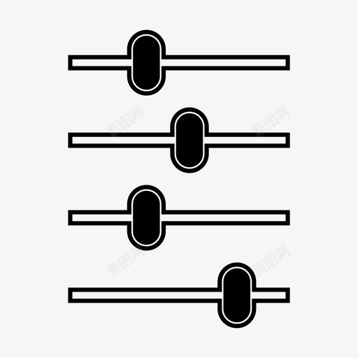 均衡器混音器音乐图标svg_新图网 https://ixintu.com 均衡器 声音 混音器 调谐器 音乐