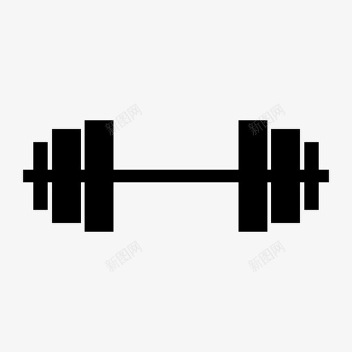 杠铃活动运动图标svg_新图网 https://ixintu.com 杠铃 活动 肌肉 训练 运动
