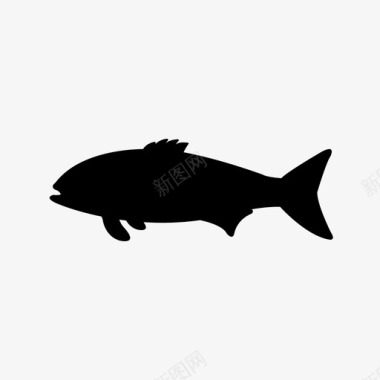 鱼水生自然图标图标