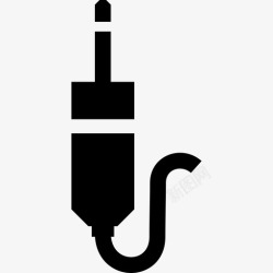 音频连接器插孔电缆音频电缆插孔连接器图标高清图片