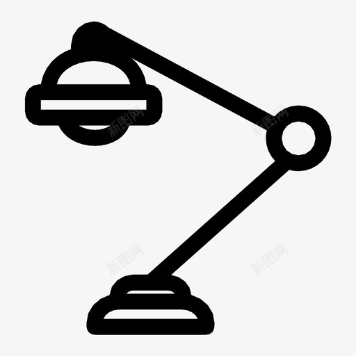 灯电灯灯罩图标svg_新图网 https://ixintu.com 台灯 灯 灯罩 电灯