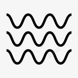 潮浪水河海图标高清图片