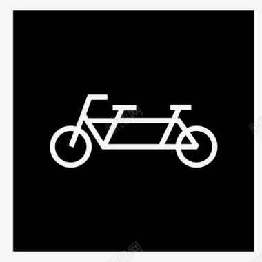 自行车双人自行车图标图标