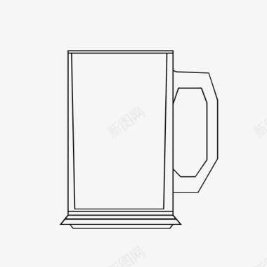 酒吧玻璃饮料玻璃器皿图标图标