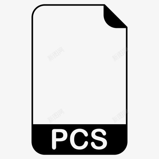 pcs文件文件扩展名文件格式图标svg_新图网 https://ixintu.com pcs文件 文件扩展名 文件格式 文件类型