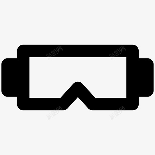 护目镜3d眼镜图标svg_新图网 https://ixintu.com 3d眼镜 护目镜