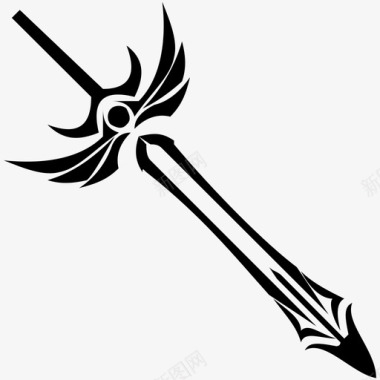 剑交叉剑武器图标图标