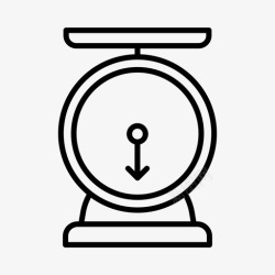 面包秤厨房秤面包房厨师图标高清图片
