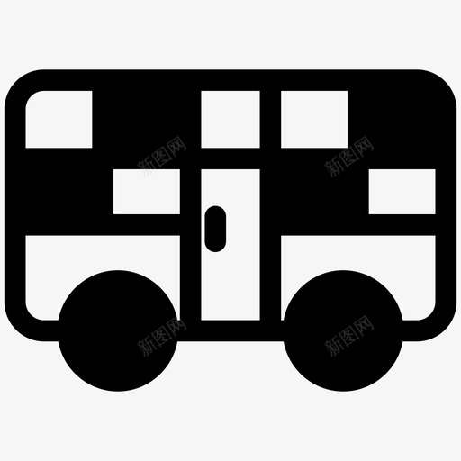 公共汽车微型巴士运输填充物图标svg_新图网 https://ixintu.com 公共汽车 微型巴士 运输填充物