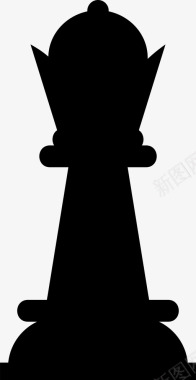 国际象棋皇后国际象棋运动图标图标