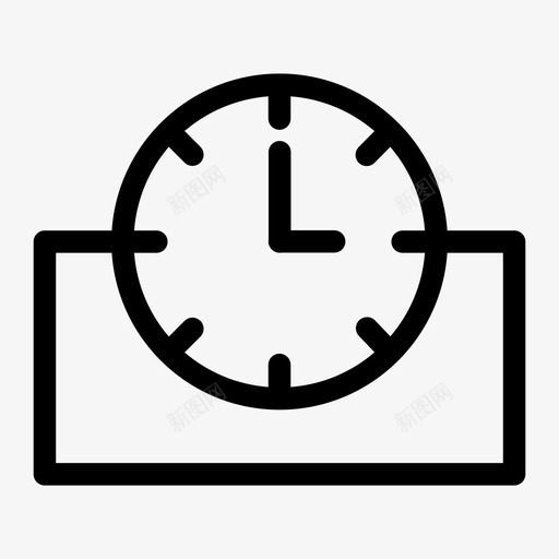 时钟模拟时钟钟面图标svg_新图网 https://ixintu.com 挂钟 时钟 时间 模拟时钟 钟面