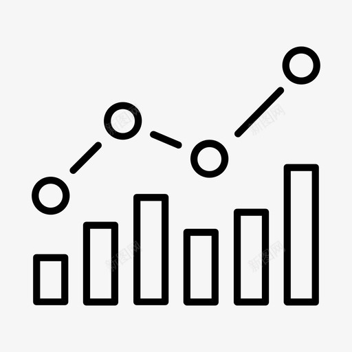 增加图形图表增长图标svg_新图网 https://ixintu.com 图表 增加图形 增长 统计 财务 静态