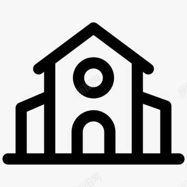房子庄园住宅图标图标
