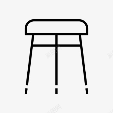 椅子凳子家具图标图标
