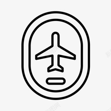 飞机航空公司窗口图标图标